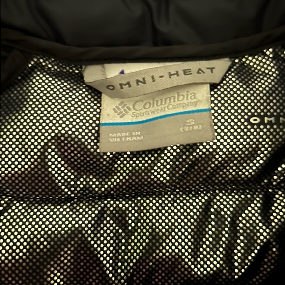 Columbia Black with pink detail Puffer Jackets - Picture 4 of 4